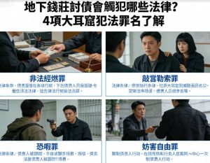 地下錢莊討債會觸犯哪些法律