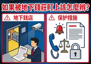 如果被地下錢莊盯上該怎麼辦