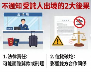 不通知受託人出境的2大後果