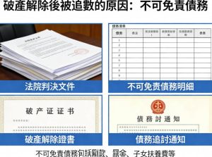破產解除後被追數的原因