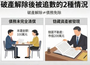 破產解除後被追數的2種情況