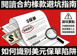 美元保單陷阱風險
