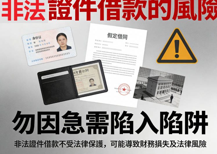 證件借款要注意什麼？身分證借款風險、合法管道與個資安全了解