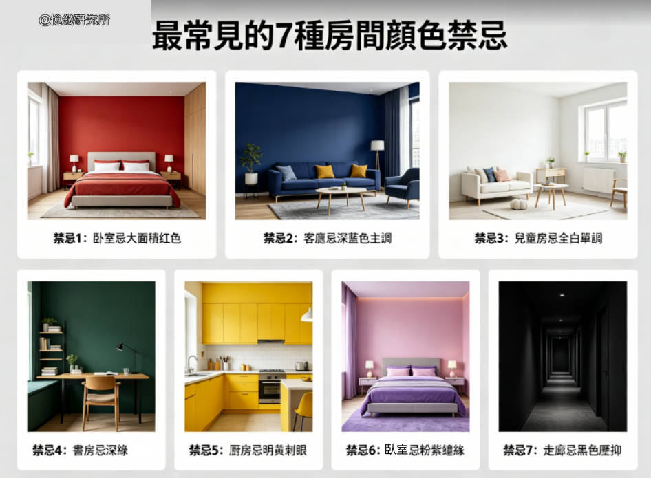 7種房間顏色禁忌